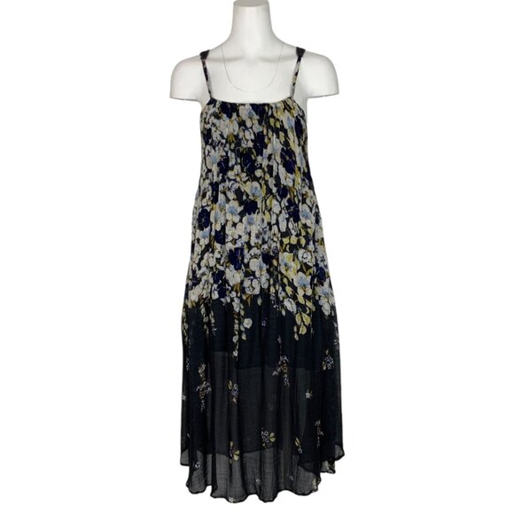 Anthropologie Lilka Verano Dress S Floral Sleeveless Midi Summer Garden Girl - Picture 1 of 12